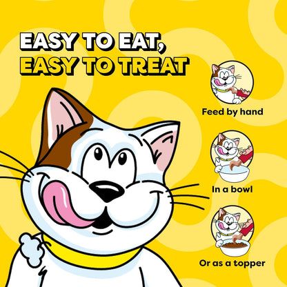 Creamy Puree Lickable Cat Treats, Beef Liver & Cheese, 24 Count | under 15 Calories per Tube, Great for Senior Cats, No Chewing Required, No Added Sugar, Wet Squeezable Treat, 0.42 Oz. Tubes